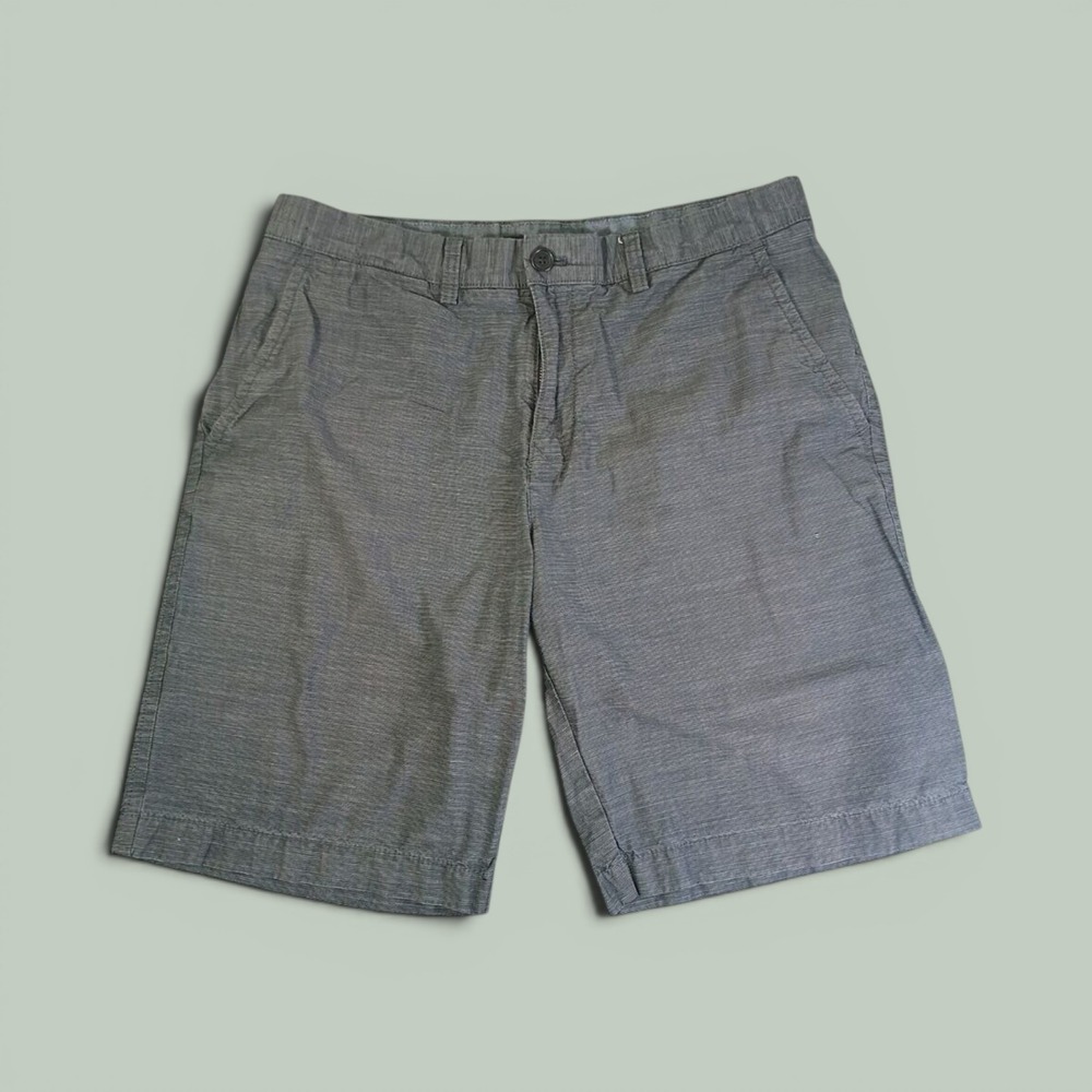 Tommy Hilfiger Chino Shorts Mens‎ 34 Micro Stripe Navy Blue White Preppy Summer